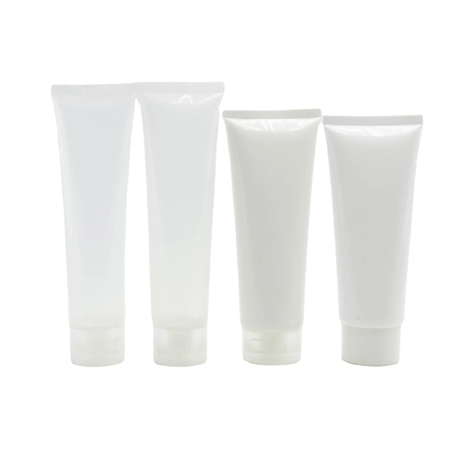 Косметические пустые прозрачные пластиковые сжимаемые трубки упаковки для шампуня крем для тела лосьон PT-AN2