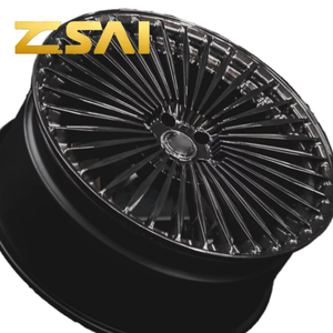 Jantes en alliage d'aluminium forgées noires à rayons multiples pour voiture, 18 19 20 21 22 23 24 pouces, 6x139.7, pour GRT Patrol <span class=keywords><strong>Cima</strong></span> 350Z Murano - Product Image 5