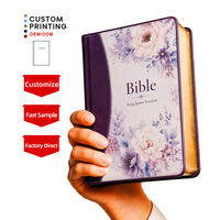 Bible Sacrée en Cuir PU de Qualité Supérieure, Choix des Experts Artisans, Impression de Livres Religieux, Durable, Directement de l'Usine Professionnelle