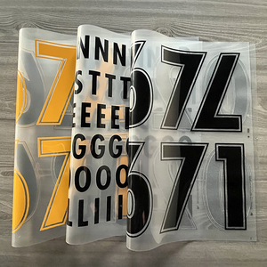 Adesivi personalizzati per numeri di trasferimento termico della stampa di <span class=keywords><strong>calcio</strong></span> per lettere e numeri di maglia della camicia - Product Image 3