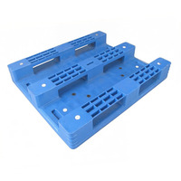 Palette en plastique automatisée HUADU T99 à simple face en PEHD recyclé, robuste, pour entrepôt, stockage industriel, export Euro 4 voies