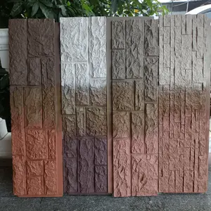 2022 Warna Baru Panel Dinding Batu Poliuretan dan Batu Budaya untuk Dijual