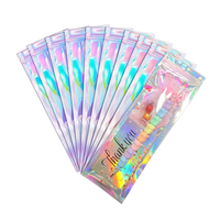 Sacs en plastique mylar de crevettes congelées imprimés sur mesure pour l'emballage d'herbes et d'épices Pochette debout mate de haut niveau avec trou d'avion