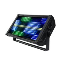 Luz Estroboscópica LED RGB de 48+8 LED con Carcasa de Acero, Control DMX, 48 Piezas, 5050 LEDs, 200W, Luz Estroboscópica Segmentada, Luz para DJ y Fiestas