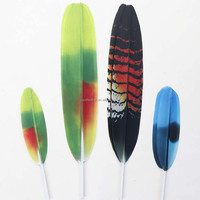 Plumes d'oiseaux artificielles en gros de 15 à 60 cm, plumes exquises pour la danse aztèque, costumes de carnaval, accessoires pour cheveux et artisanat DIY