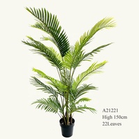 Real Touch bunga Hawaii buatan Mini dekorasi rumah besar bambu Yucca pot plastik dalam ruangan luar ruangan sentuhan nyata telapak kelapa