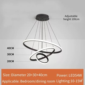 Orecchino Led moderno pendente <span class=keywords><strong>lampadario</strong></span> luce Art Deco luce pendente per sala da pranzo soggiorno - Product Image 6