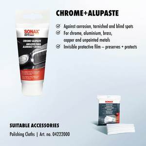 Pasta para Pulir Cromo y Aluminio para Autos, 75 ml, Restaura el Brillo y Protege las Piezas Metálicas de la Corrosión - Product Image 2