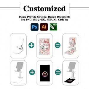 Wholesale Multi-Functional Promotional Gift Custom Logo Desktop Mobile Phone Stand Holder Foldable Easy to Home Bedside Use - Product Image 2