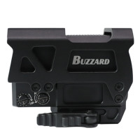 Lunette de visée à point rouge multi-couches Buzzard SLR05S 1X 31x26mm, alimentation solaire et CR2032, étanche IP67, boîtier en aluminium, optique tactique