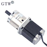Moteur pas à pas hybride GTW Nema 23 avec boîte de vitesses planétaire, rapport de réduction 1:13, contrôle biphasé DC 24V, couple 5,0 Nm, diamètre d'arbre 8 mm