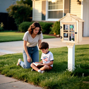 Boîte <span class=keywords><strong>aux</strong></span> <span class=keywords><strong>lettres</strong></span> <span class=keywords><strong>en</strong></span> <span class=keywords><strong>bois</strong></span> DIY, rangement de livres de parc, décoration de cour, bibliothèque, boîte <span class=keywords><strong>aux</strong></span> <span class=keywords><strong>lettres</strong></span> verticale <span class=keywords><strong>en</strong></span> <span class=keywords><strong>bois</strong></span> <span class=keywords><strong>massif</strong></span>, sans capacité - Product Image 1
