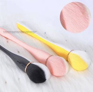 Brosse de nettoyage des ongles à manche en plastique coloré, poils souples en nylon ovales, outil professionnel de manucure pour salon, élimination de la poussière - Product Image 2