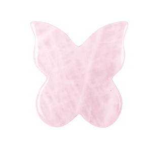Jade <span class=keywords><strong>gua</strong></span> <span class=keywords><strong>shua</strong></span> rose cristal coeur visage rouleau Point Stylo Papillon Cuillère Forme - Product Image 1