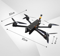 Drone FPV de 7 pouces avec caméra, télécommande de vol, mini drone FPV, 5,8G 3W VTX, temps de vol maximum de 20 minutes, longue distance