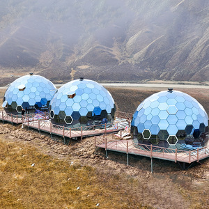 แก้วโดมแก้วแก้วทรงกลมหรูหรากลางแจ้งใสเต็มไปด้วยดวงดาวห้องท้องฟ้า PC Bubble House สำหรับ glamping รีสอร์ท Star Room - Product Image 5