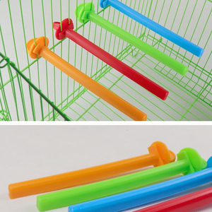 Supporto per Gabbia di Uccelli in Plastica, Pali per Pappagalli e Uccelli Domestici, Bastoncini da Mordere per Pappagallini e Fringuelli, Colore Casuale - Product Image 6