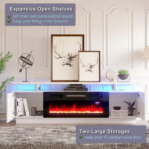 Meilleurs nouveaux produits de 2024 canapés meubles salon flottant meuble <span class=keywords><strong>TV</strong></span> cheminée - Product Image 4