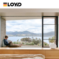 Ventana fija de aleación de aluminio con doble acristalamiento y eficiencia energética para ventanas de imagen de aluminio para dormitorio de casa