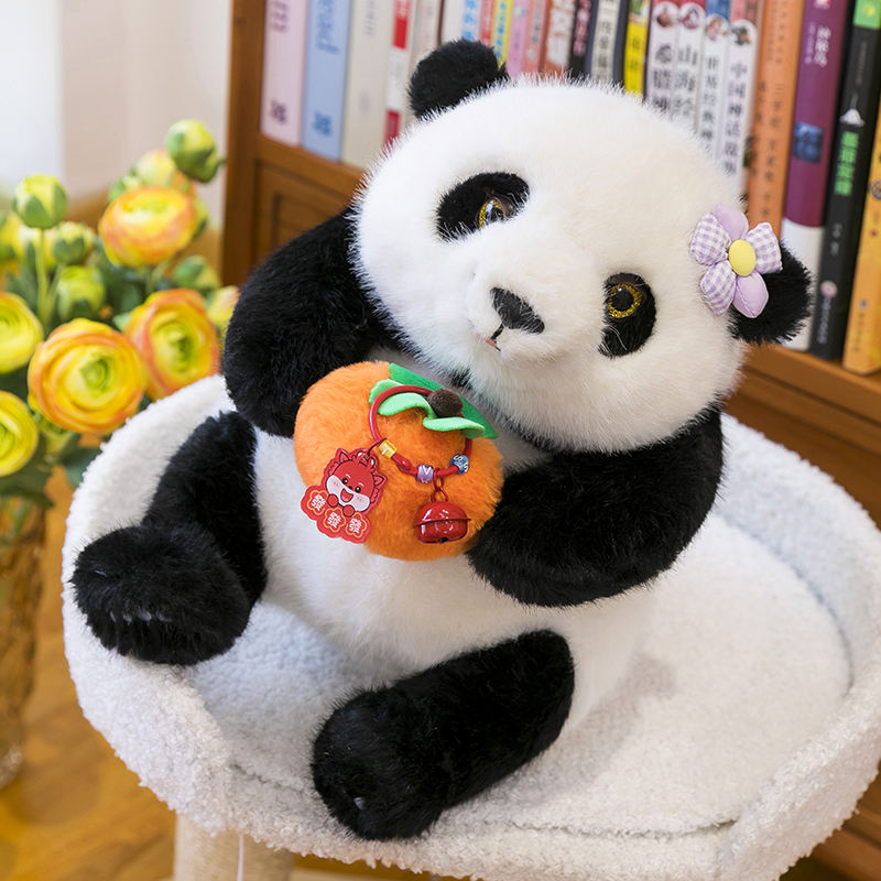 ODM Customizable Cute Size Simulated Panda Embroidered Plush Doll Toy PP Cotton Comforter for Birthday Occasions