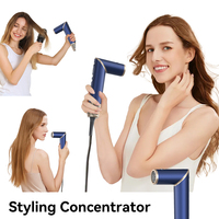 Brosse sèche-cheveux ionique professionnelle 5 en 1 puissant multi-styler séchage rapide curling lissage moteur sans brosse sans chaleur