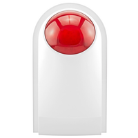 Sistema de Alarma con Sirena Estroboscópica Portátil Tuya WiFi de 12V, ABS, para Exteriores, Sensor de Movimiento PIR, Alarma de 110dB, Luz LED Intermitente, Control Remoto por Aplicación
