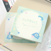 Blocs-notes autocollants personnalisés en forme de papeterie rose, 3x3 pouces, avec logo sur mesure, portables et promotionnels, vente en gros