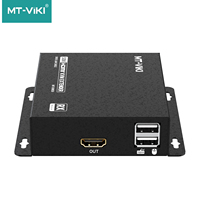 Extensor HDMI KVM de 40 m sobre Cable de Red Ethernet Cat6, Extensor Divisor HDMI PoE 1080P