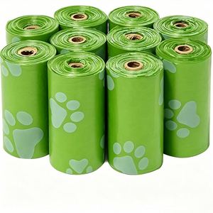Certificate OK <b>Compost</b> Biodegradable Custom Dog Poop <b>Bags</b> OEM/ODM Plastic <b>Bags</b> Printed Doggie Poop <b>Bags</b> for Pet Waste Disposal - Product Image 1