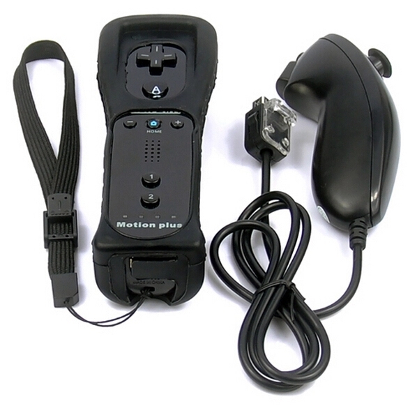 For Wii Remote Built in Motion Plus Inside Remote + Nunchuck Controller for nintendo Wii Controller