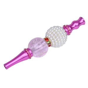 Bocchino narghilè di lusso in lega di zinco con diamanti artificiali e gioielli con bocchino Shisha di perle - Product Image 5