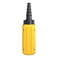 Interrupteur à bouton-poussoir PLC XACA2813, 2 contacts NO/3 NC, jaune, polypropylène, IP65, bornes à vis.