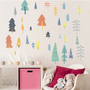 Dibujos animados bosque árbol pared pegatina habitación <span class=keywords><strong>de</strong></span> los niños guardería niños dormitorio decoración vinilo adhesivo impermeable pared <span class=keywords><strong>mural</strong></span> calcomanía - Product Image 2