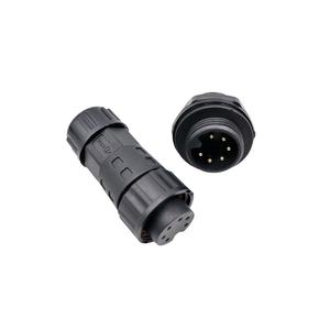 6pin Type de soudure connecteur de montage de panneau arrière IP67 circulaire en plastique mâle <span class=keywords><strong>femelle</strong></span> carlin Led pilote d'éclairage au projet de panneau - Product Image 2