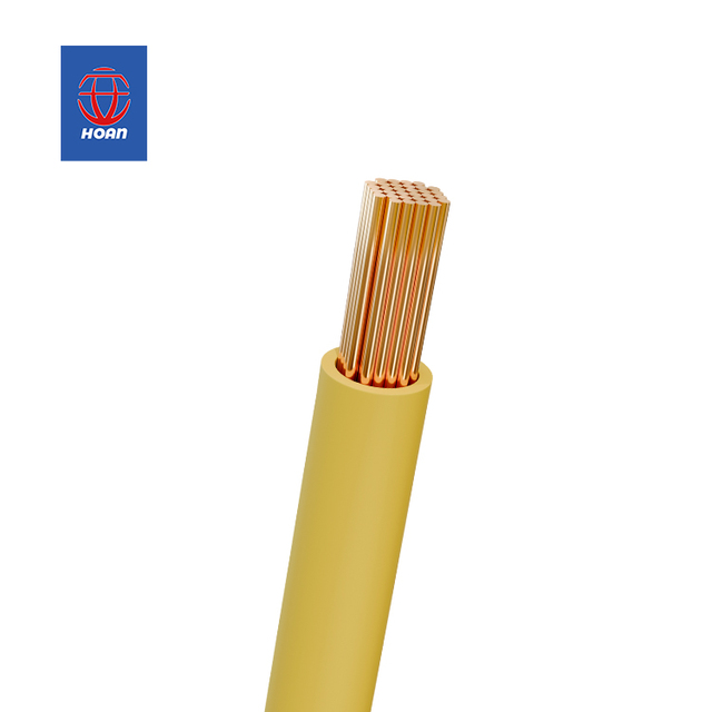 Hongan Automotive Low Voltage DC 60V/AC 30V Wire Cable Single Core Copper Conductor PVC Insulation Customizable Length Wiring