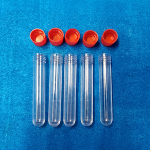 Tube à essai en verre jetable pour la collecte d'échantillons et l'analyse en recherche clinique, équipement de laboratoire transparent consommable - Product Image 1