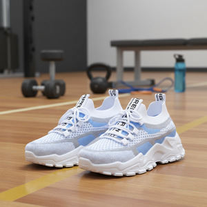 Calzado Deportivo de Verano con Suela Gruesa y Cordones para <span class=keywords><strong>Mujer</strong></span>, Casual, Moderno, para Correr, con Suela de PVC, de Fábrica, Se Recomienda - Product Image 1