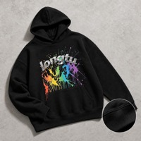 Sweat à capuche unisexe épais délavé à l'acide, style Hip Hop, personnalisé avec logo, impression 3D en relief motif toile d'araignée 1.1