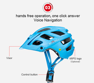 <span class=keywords><strong>Casco</strong></span> de Bicicleta Inteligente para Montaña <span class=keywords><strong>MTB</strong></span>, Modelo Asp013 MIPS Azul para Adultos, <span class=keywords><strong>Casco</strong></span> de Ciclismo Novedoso con Función Bluetooth - Product Image 5