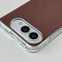 Étui de téléphone ultra-fin en cuir de luxe pour iPhone Duo avec recharge magnétique sans fil intégrée et protection anti-chute