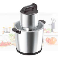Hachoir à viande électrique, capacité 6,1-8,0 L, usage commercial et domestique, compatible voiture/camping-car, construction en acier inoxydable