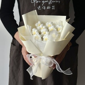 Envío Directo YHY - Ramo de Pastelitos Choux Tejidos con Agujas de Tejer, Regalo para el Día de San Valentín y el Día de la Madre - Product Image 6