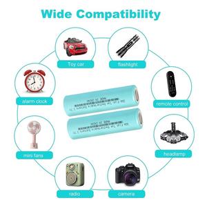 بطاريات ليثيوم أيون قابلة لإعادة الشحن 3.7 فولت 30 أمبير، عبوة من قطعتين، سعة 2600 مللي أمبير في الساعة، أسطوانية الشكل، مصدر طاقة لمصابيح LED اليدوية ومصابيح الرأس - Product Image 2
