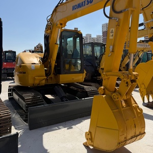 Excavadora de cadenas usada <span class=keywords><strong>PC</strong></span> 78 7.5t de alta durabilidad, máquina de limpieza de terrenos, equipo de movimiento de tierras japonés fiable - Product Image 1