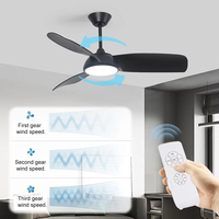 Mini ventilateur de plafond lampe Kit de télécommande AC 110-240V interrupteur de commande de synchronisation récepteur émetteur de vitesse du vent ajusté