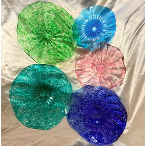 Plato de Vidrio de <span class=keywords><strong>Murano</strong></span> Soplado a Mano, Moderno, Hecho a Medida, en Diferentes Colores, Decoración de Pared de Vidrio Artístico - Product Image 1