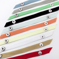 Kancing Tekan Bulat Ramah Lingkungan dari Logam+Polyester dengan Teknik Pelapisan Model SS