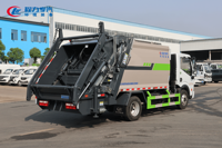 Camion poubelle à compression avec contrôle qualité strict, camion benne à déchets, camion conteneur à bras ISO9001