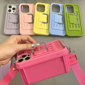 Funda para Teléfono Móvil de Silicona con Cadena y Bolsa de Almacenamiento 2 en 1, Multifuncional, Creativa y Personalizada, Gran Venta en Titok - Product Image 1