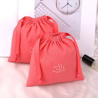 Petit sac coloré personnalisé de cadeau de fête d'anniversaire de mariage de Noël de lin de coton pour l'emballage pochette de coton de la poussière de cordon